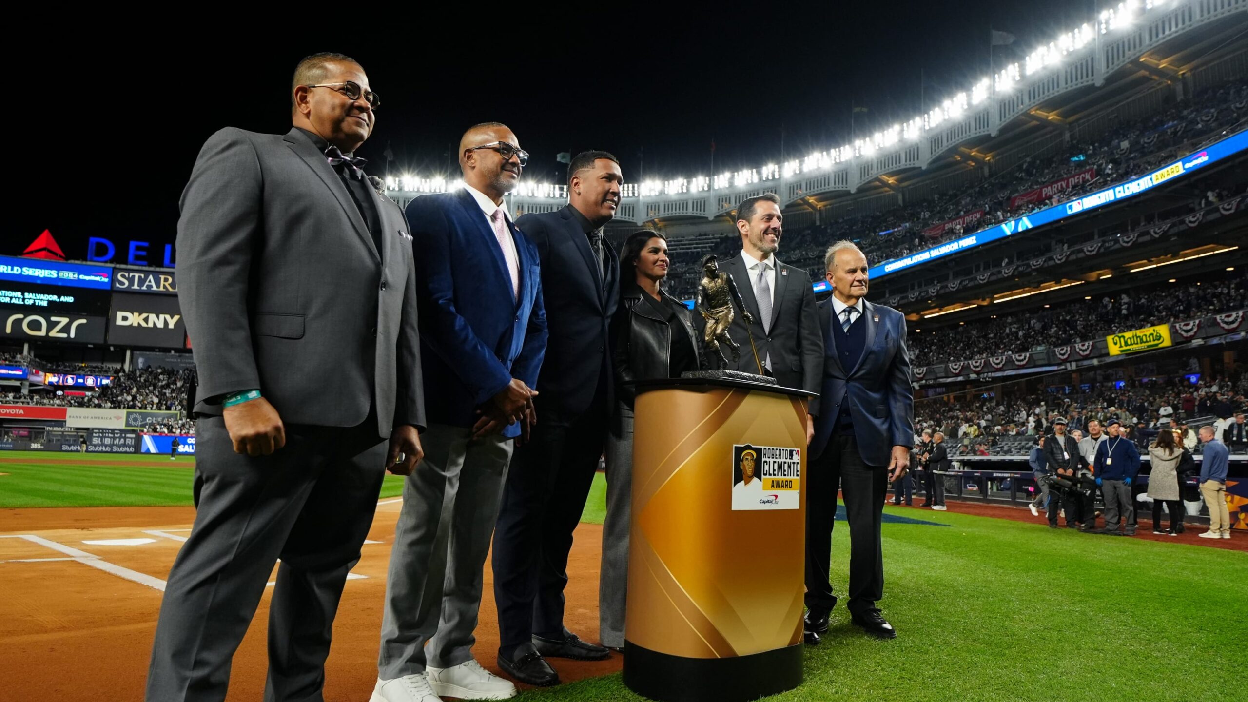 2024 Roberto Clemente Award winner Salvador Pérez